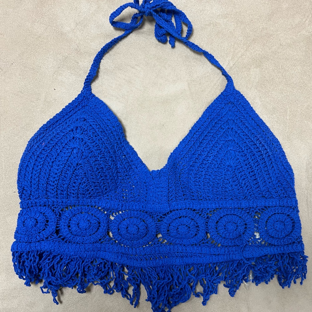 Royal Blue Knit Top